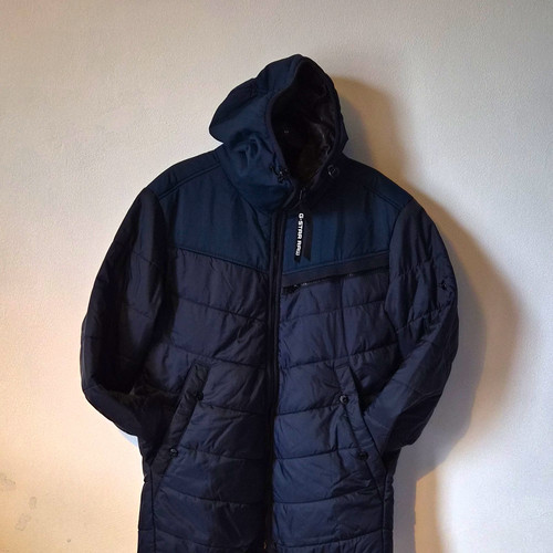 Star raw men navy hooded - raw,