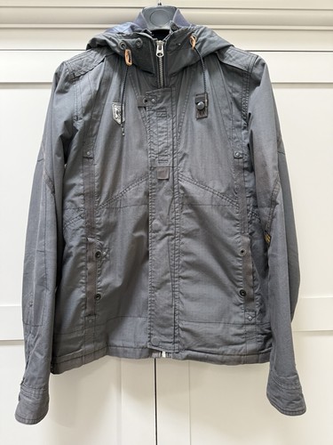 Men star raw grey hooded - men’s,