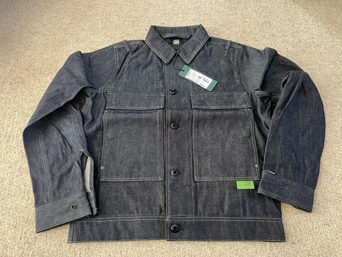 Star raw denim utility flap - star,