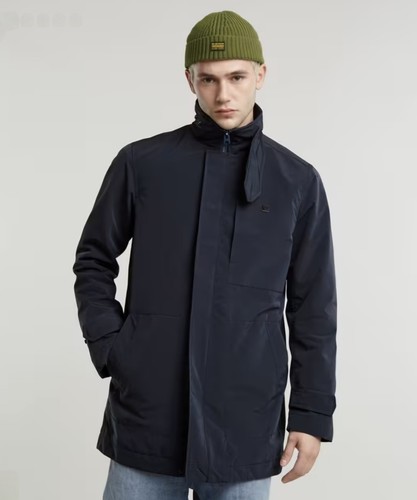Star raw garber trench navy - garber,