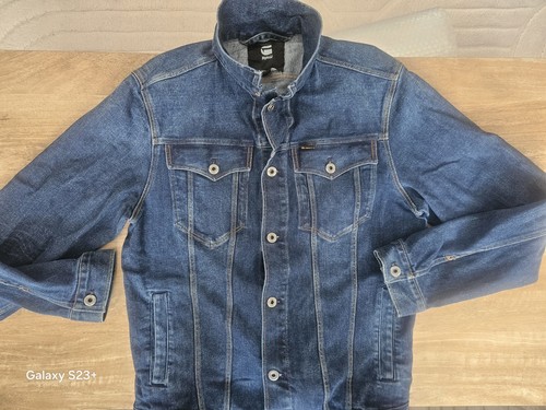 Star raw mens denim trucker - g-star,