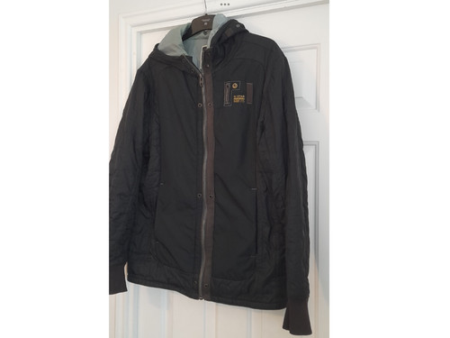 Star raw black hooded - hooded, jacket