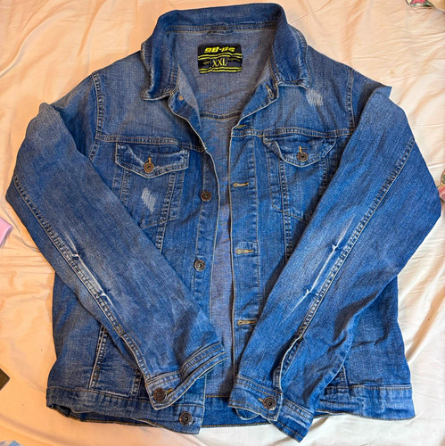 Star blue cotton denim - g,