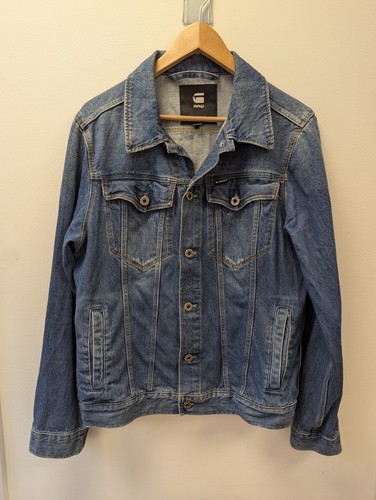 Star raw denim jacket - jacket, 3301