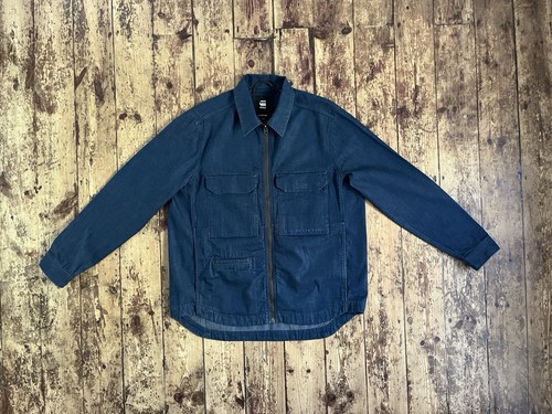 Star raw zip overshirt - overshirt, denim
