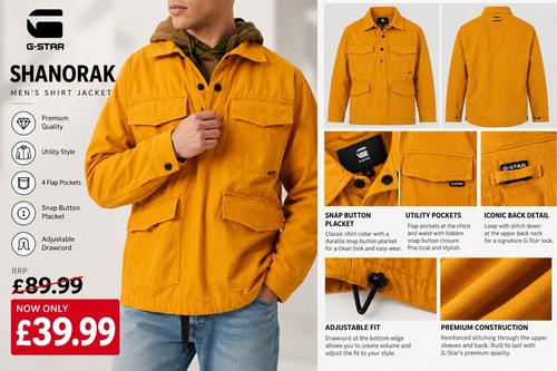 Star shanorak utility - g-star,